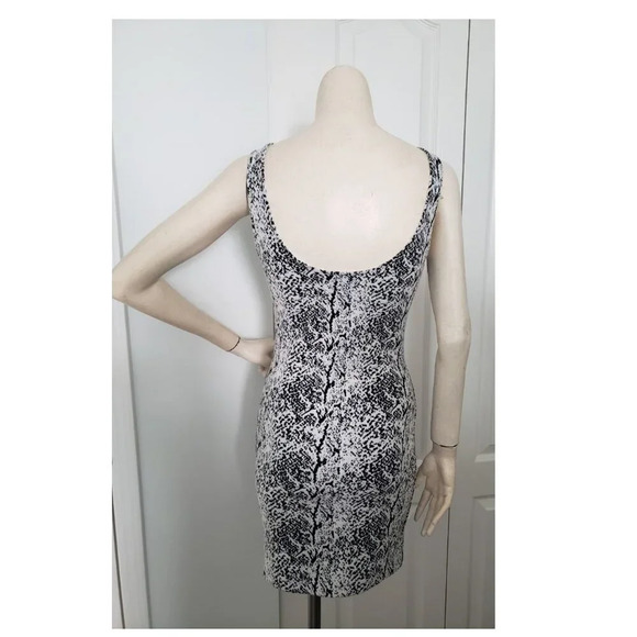 H&M Divided Black & White Speckled  Cocktail Mini Tank Dress Size 6 Low back - Picture 2 of 9